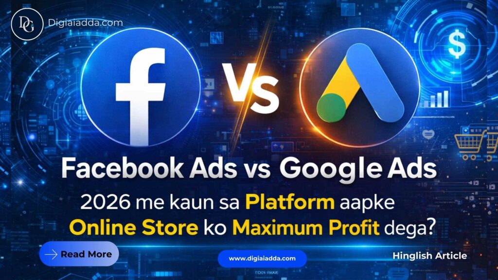 Facebook Ads Vs Google Ads: 2026 में कौन सा Platform आपके Online Store को Maximum Profit देगा? facebook ads vs google ads
