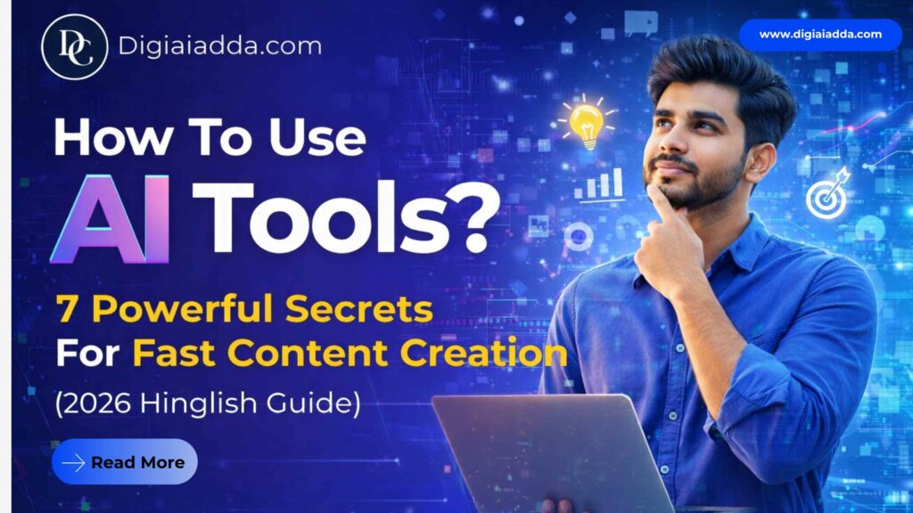 How To Use AI Tools? 7 Powerful Secrets For Fast Content Creation (2026 Hinglish Guide) how to use ai tools