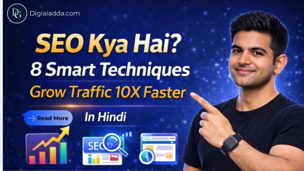 SEO Kya Hai? 2026 की 8 Powerful Smart Techniques To Grow Traffic 10X Faster (In Hindi) seo kya hai