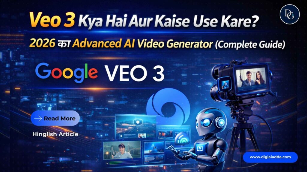 Veo 3 Kya Hai Aur Kaise Use Kare? 2026 का Super Smart Advanced AI Video Generator (Complete Guide) veo 3 kya hai